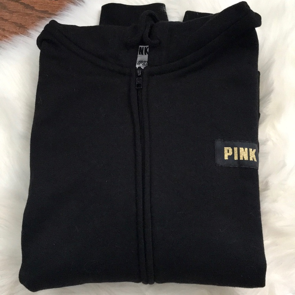 Pink zipped hoodie